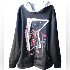 Graphic Black and White Hoodie Game Fashion Express Your Unique Style Customize